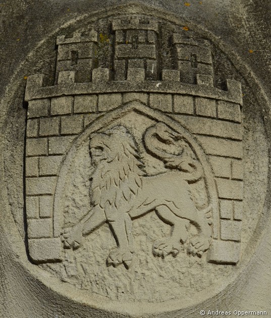 Löwe im Wappen der Stadt