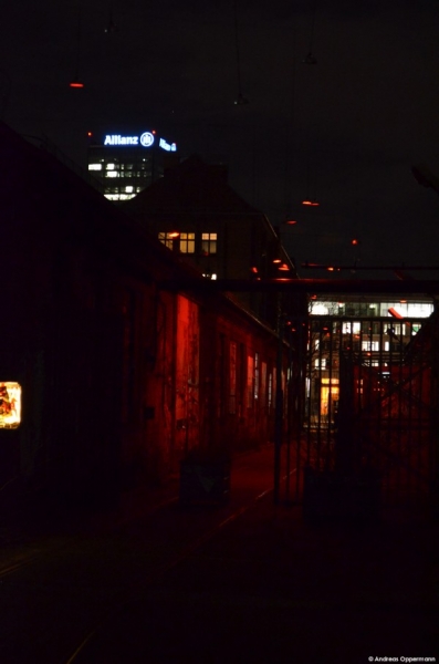 Lichter rund um die Arena in Kreuzberg