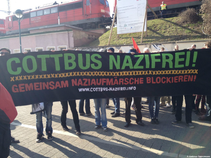 Demo gegen Neonazis in Frankfurt (Oder)