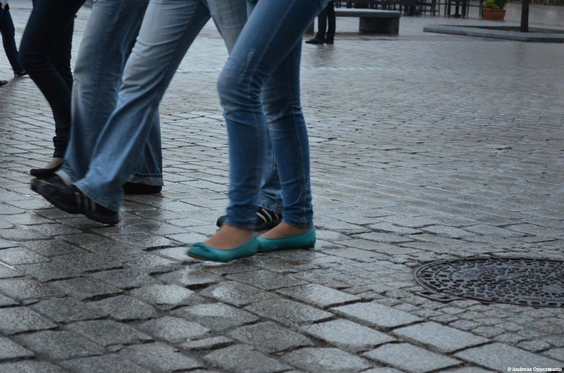 Füße in Krakau