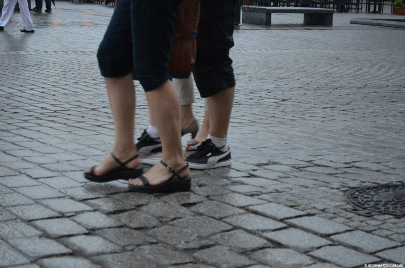 Füße in Krakau