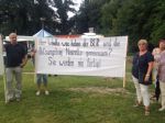Neuzelle nutzt das SPD-Strohballenfest zum Protest